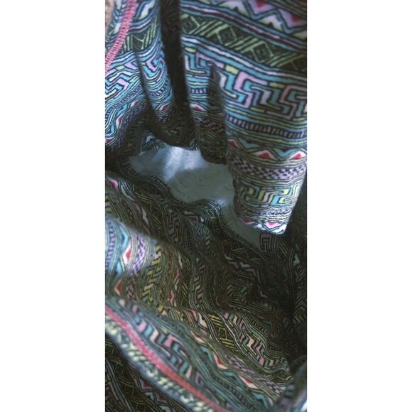 Vintage Billabong Dress Built In Bra Juniors Medium Y2K  Geometric Aztec Stripes - Picture 9 of 11